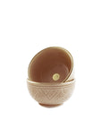 2x Ceramic Sahara & Gold Bowl // Mini - M A H R I M A H R I