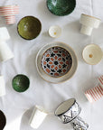 2x Ceramic White & Gold Bowl // Mini - M A H R I M A H R I