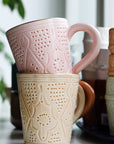 Beldi Engraved Mug // Rose & Gold // Large - M A H R I M A H R I