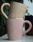 Beldi Engraved Mug // Sahara & Gold // Large - M A H R I M A H R I