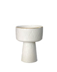 Footed Bowl Zwak, White & Gold // Medium - M A H R I M A H R I