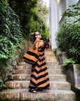 Mayan Tote Bag // Black & Caramel - M A H R I M A H R I