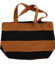 Mayan Tote Bag // Black & Caramel - M A H R I M A H R I