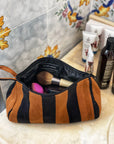Mayan Wash Bag // Black & Caramel - M A H R I M A H R I