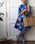 Moroccan Bulrush Tote Dots - M A H R I M A H R I