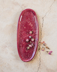 Oval Tray // Wine & Gold - M A H R I M A H R I