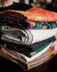 Standard Natural Kantha Throw - M A H R I M A H R I