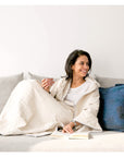 Standard Natural Kantha Throw - M A H R I M A H R I