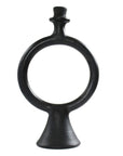 Tadelakt Candle Holder // Black - M A H R I M A H R I
