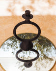 Tadelakt Candle Holder // Black - M A H R I M A H R I