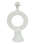 Tadelakt Candle Holder // White - M A H R I M A H R I