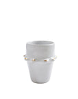 Tazza Stoneware Mug // White & Gold // Medium - M A H R I M A H R I
