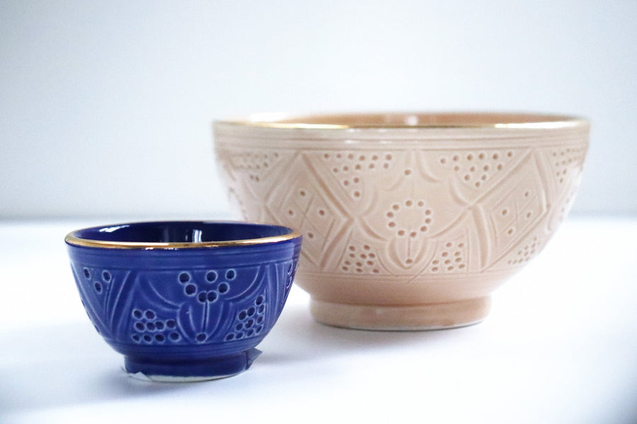 Ceramic Sahara & Gold Bowl // Medium - M A H R I M A H R I