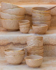 Ceramic Sahara & Gold Bowl // Small - M A H R I M A H R I