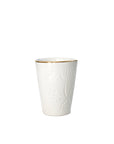 Ceramic White & Gold Cup // Large - M A H R I M A H R I