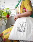 Embroidered Elephant Basha Bag - M A H R I M A H R I