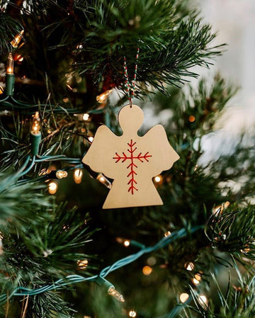 Embroidered Tree Ornament - M A H R I M A H R I