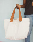 Oversized Canvas Tote - M A H R I M A H R I
