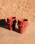 Tazza Stoneware Mug // Red & Gold // Medium - M A H R I M A H R I