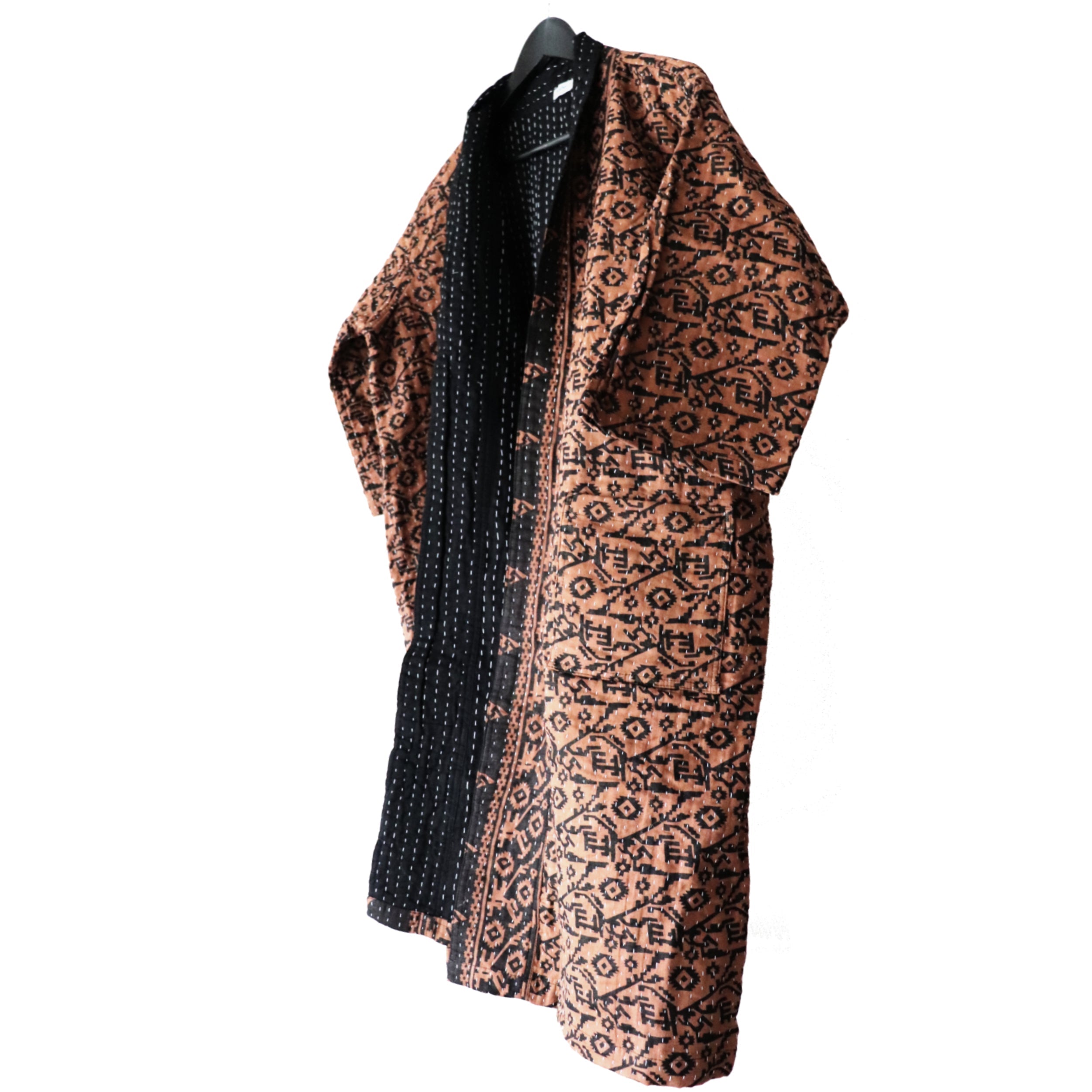 Kantha Robe Unisex Kantha Robe // Chocolate – M A H R I M A H R I